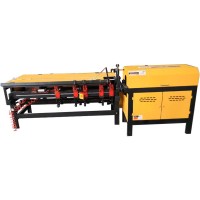 Automatic small steel bar straightening and bending machine