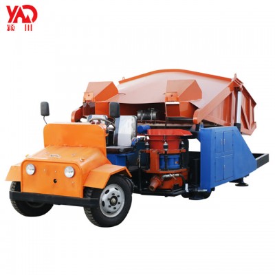 Yingchuan Manufacturer Concrete Shot Gunning Gunite Machine Double PZ-7 Tractor Drive Concrete Shotcrete Machine With Car