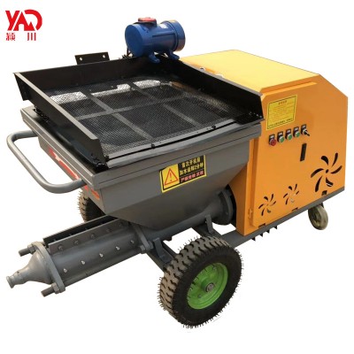 Wall plaster lime slurry wet concrete sand wall paint render white cement spray machine